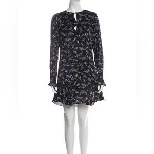 Veronica Beard Silk Ruffle Mini Dress